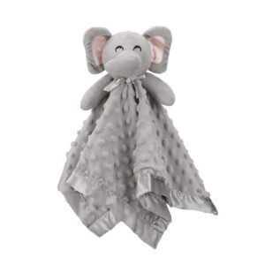 Pro Goleem Elephant Security Blanket, Soft Lovey Unisex, Grey 16 Inch