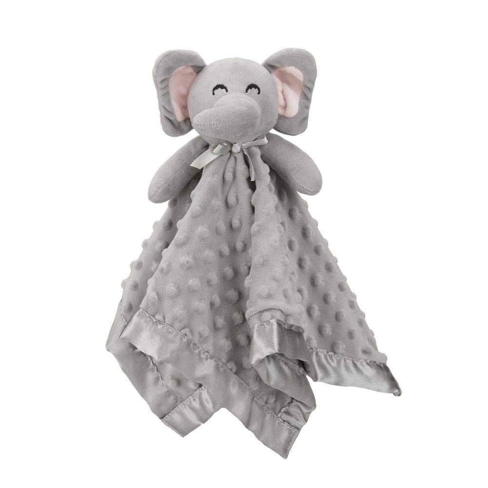 Pro Goleem Elephant Security Blanket, Soft Lovey Unisex, Grey 16 Inch